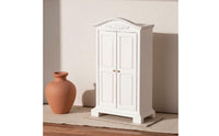 Dollhouse Wardrobe Handmade Craft Dollhouse Closet Opening Doors for Collectors
