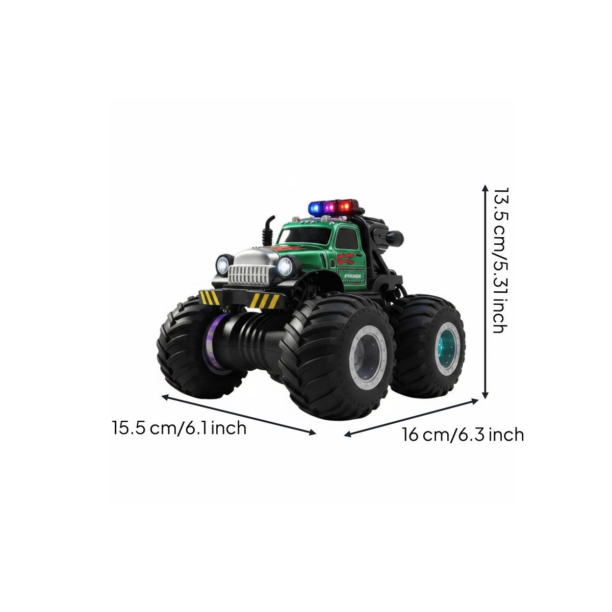 Wireless Control Monster Truck Rechargeable Battery All-Terrain RC Truck 2.4GHz