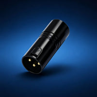 3-Pin Digital Multiplex End Plug Gold Pins 3-Pin XLR End Plug Cylindrical