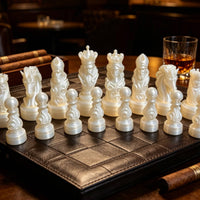 32 Pieces Decorative Chess Figures Unique Gift Stylized Chessmen for Collectors