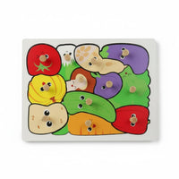 Creature Theme Peg Board Game Improves Hand-Eye Coordination Young Child Peg