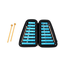 16-Note Glockenspiel Clear Sound Children's Metal Xylophone Early Learning Metal Key Xylophone for Elementary Students, Preschoolers, Kindergarten