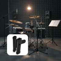Clip on Drumstick Holder Rubber Pad Drumstick Clip Holder Easy to Install Music Accessory for Percussion Artists