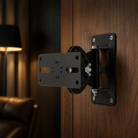 Metal Build Speaker Wall Mount Adjustable Speaker Wall Bracket Easy Installation Audio Hardware Heavy Duty for KTV Users, Home Theater, Listening Room