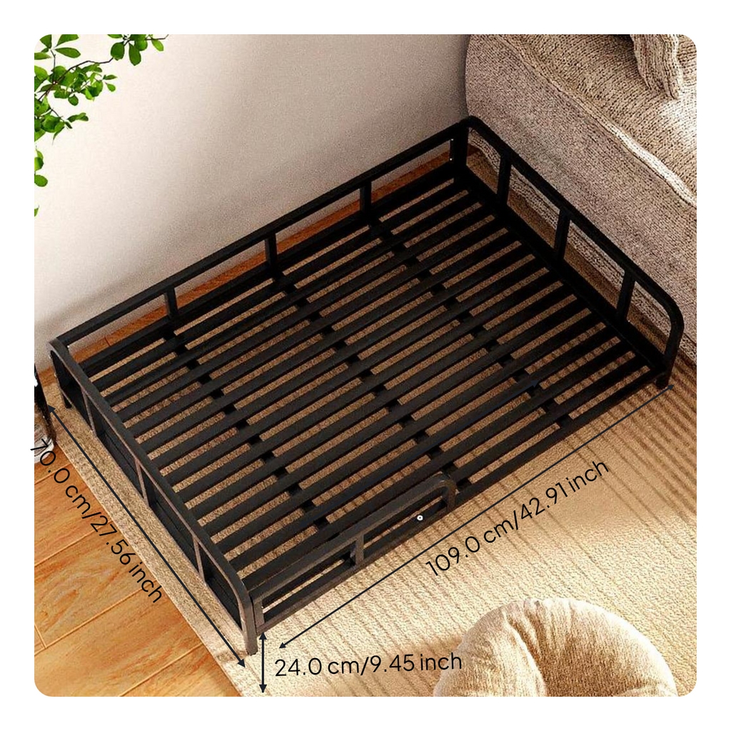 Breathable mesh elevated pet bed