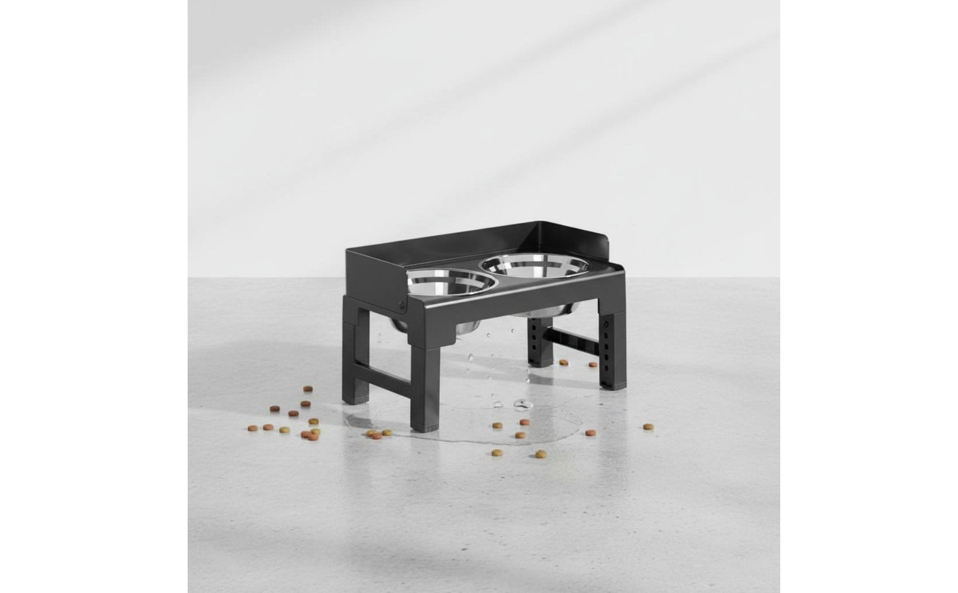 Foldable Dog Bowl Stand Space-Saving Elevated Feline Bowls Stable for Dogs, Cats