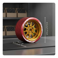 Aluminum RC controller Steering Wheel Universal Metal Handset Wheel High Realism remotes Control Accessory for Car Drifting