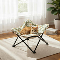Foldable Feline Sling Bound Edges Feline Sling Bed Rounded Corners