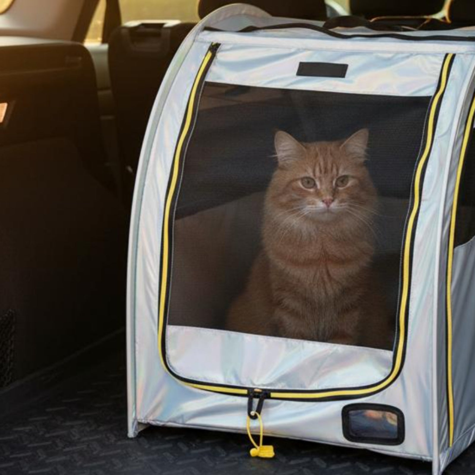 Kitten Enclosure Tent Breathable Mesh Pet Birthing Tent Zipper Door