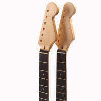 22-Fret Electric Guitar Neck Natural Wood Finish Musical Instrument Part