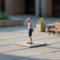 Sand Table Character Model Realistic Intricate Resin Miniature Scene Figurine