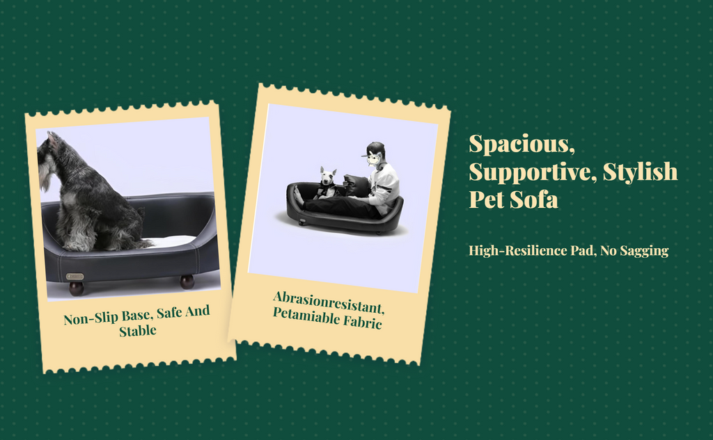 Plush pet sofa bed with removable cover