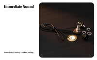 Piezo Pickup No Battery Required Piezo Touch Pickup Easy Installation Guitar Transducer System for Studio Music Production, Live Performance