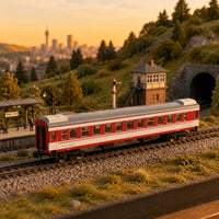 1:75 Scale Model Railway Passenger Coach Detailed Underframe