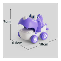 Pull-String Toy Car Open Mouth Dinosaur Toy Car Mini Size