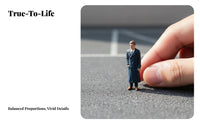 1:64 Scale Resin Figure DIY Scene Building Miniature People Figures Tiny People Model High Accuracy Sand Table Character Model