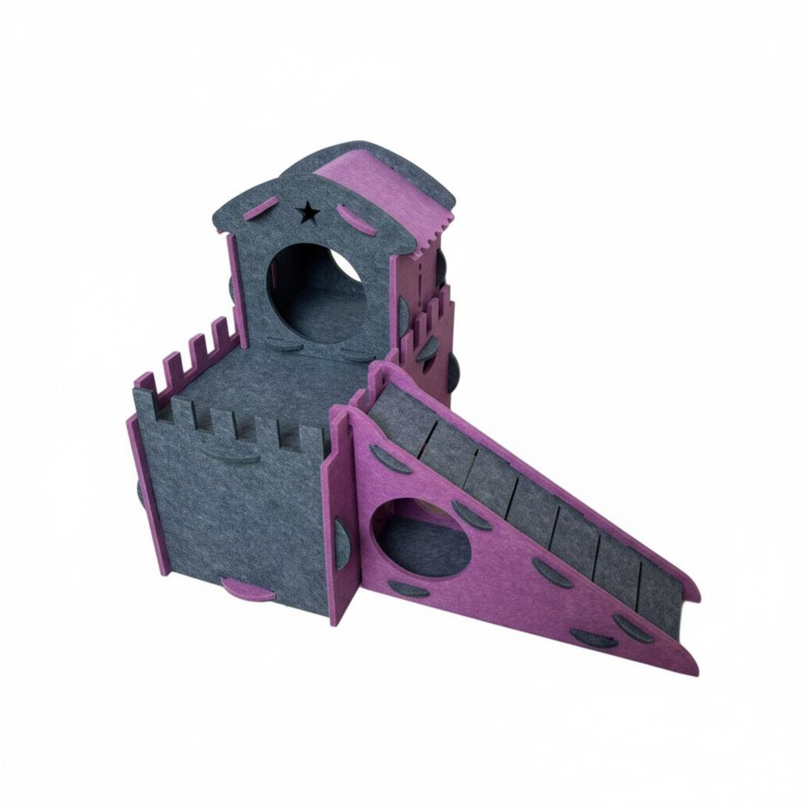 Hamster House Washable Textile Pet House Every-Season Use Snug Hideaway Cave for Hamsters, Bunnies, Playpen, Cage