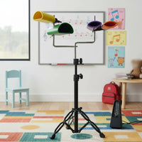 Cowbell Stand Set Lively Rhythmic Percussion Instrument for Band Practice