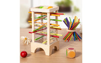 Wooden Stick Insert Game Hand Eye Coordination Wooden Stick Game for Home, Kids
