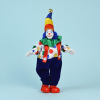 Ceramic Clown Doll Collectible Ceramic Clown Figurine Colorful for Tabletop