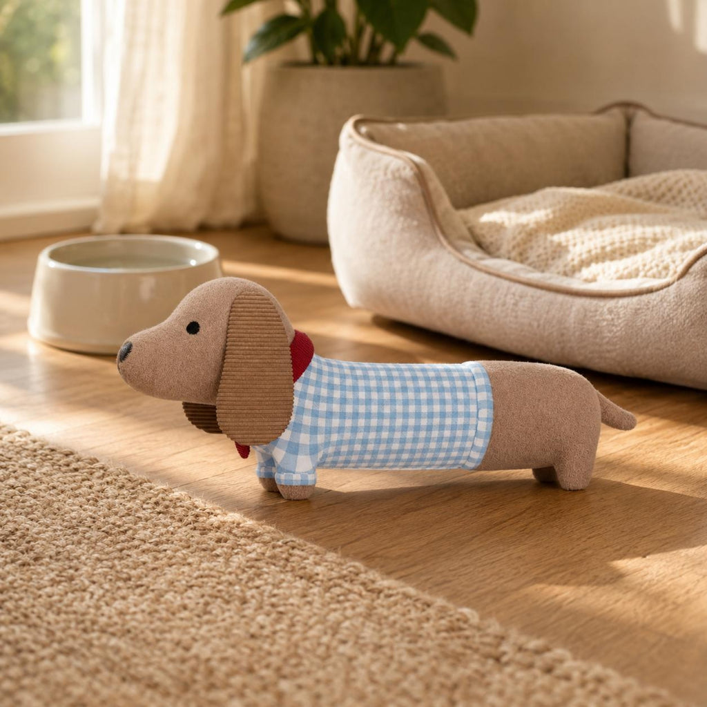 Soft Toy Dachshund Toy Soft Textile Sound-Producing Dog Toy Compact Size
