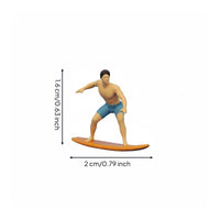 3 Pieces Kayak Miniature Figure Micro Landscape Paddle Boat Figurine Lightweight