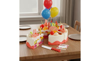 Pretend Birthday Cake Set Cuttable Slices Pretend Birthday Cake Realistic Design