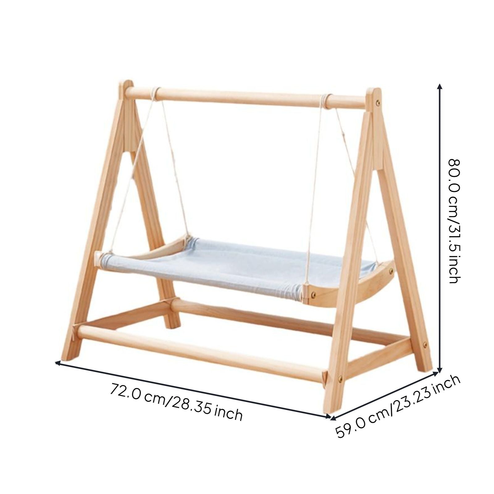 Breathable wood pet bed