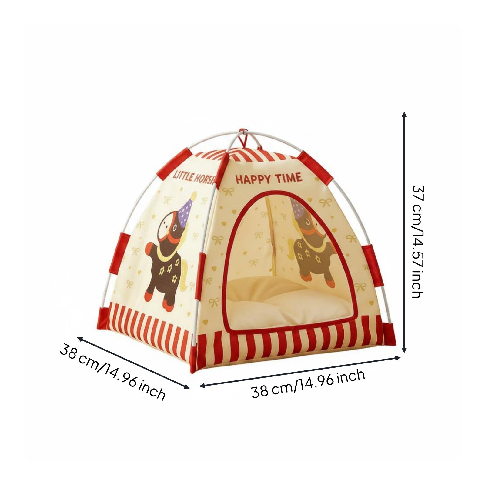 Cat House Tent Breathable Warm Animal Shelter Washable for Cats, Small Dogs