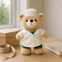 Medical Teddy Bear Soft Stuffed Creature Light Brown