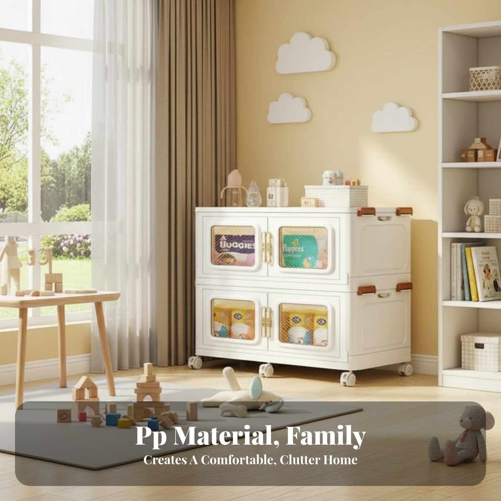 Mobile infant Drawer Organizer Space-Saving Design cloth Drawer storage versatile