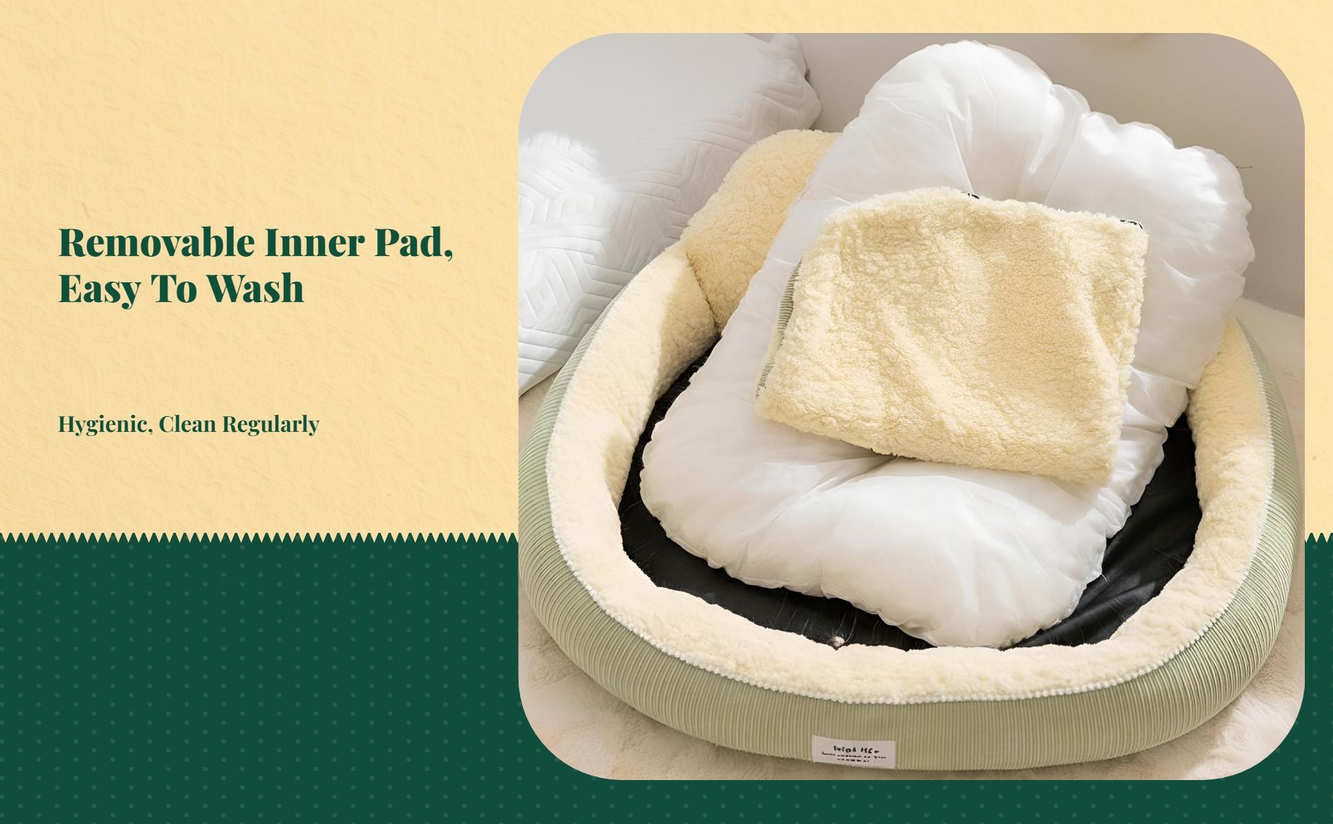 Orthopedic cat bed provides support