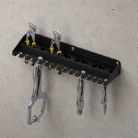Wall-Mounted Organizer Rust-Resistant Wall Mount Tool Rack for Workshop