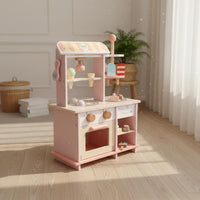 Ice Cream Shop Toy Fine Movement Skills Dessert Stand Playset Pastel Colors