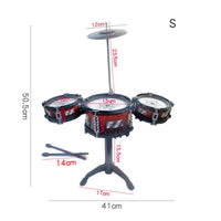 Toy Jazz Drum Kit Educational Gift Beginner Percussion Set for Children