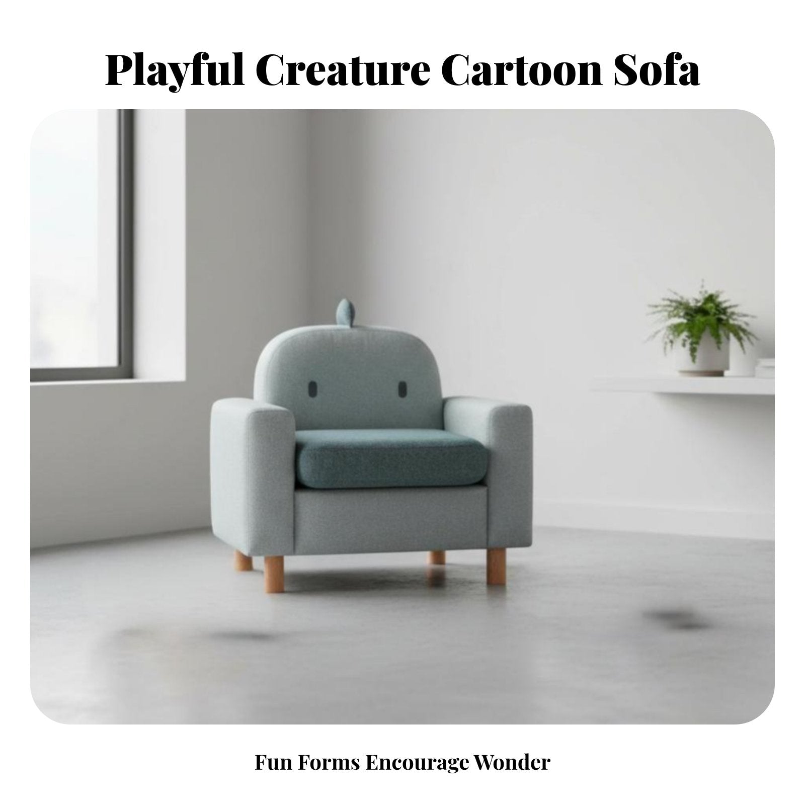 CreatureShaped Character Chair Cute Patterns kids' Furniture Sturdy Construction