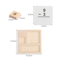 Wooden Arithmetic Toy Set Early Numeracy Wooden Math Board Comparison Exercises