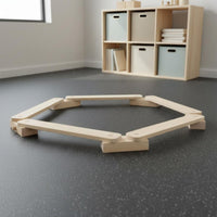 Wooden Balance Bridge Gross Motor Skills Balance Bridge Toy Science Learning Game for Young Children, Preschool