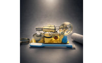 Heat-Powered Engine Model Polished Educational Display Model Flywheel