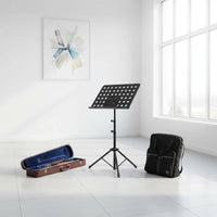 Sheet Music Stand Perforated Instrument Accessory Black Metal