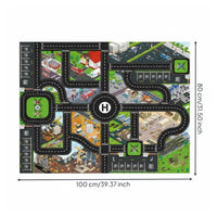 Toy Car Parking Map Sparks Creativity City Road Play Mat Great Gift