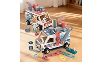 Wooden Tool Truck Take Apart Screw Assembly Toy Hand-Eye Coordination for Home