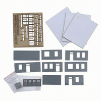Railway Crossing House Kit Cut HO Scale Building Kit Flat-Pack