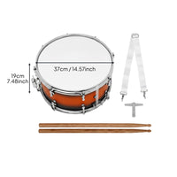 Marching Snare Drum Stainless Steel Rims 14 Inch Snare Drum Construction Percussion Instrument for Students