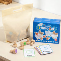 Picture Card Stamp Set Colorful Early Learning Toy Crafting for Preschoolers