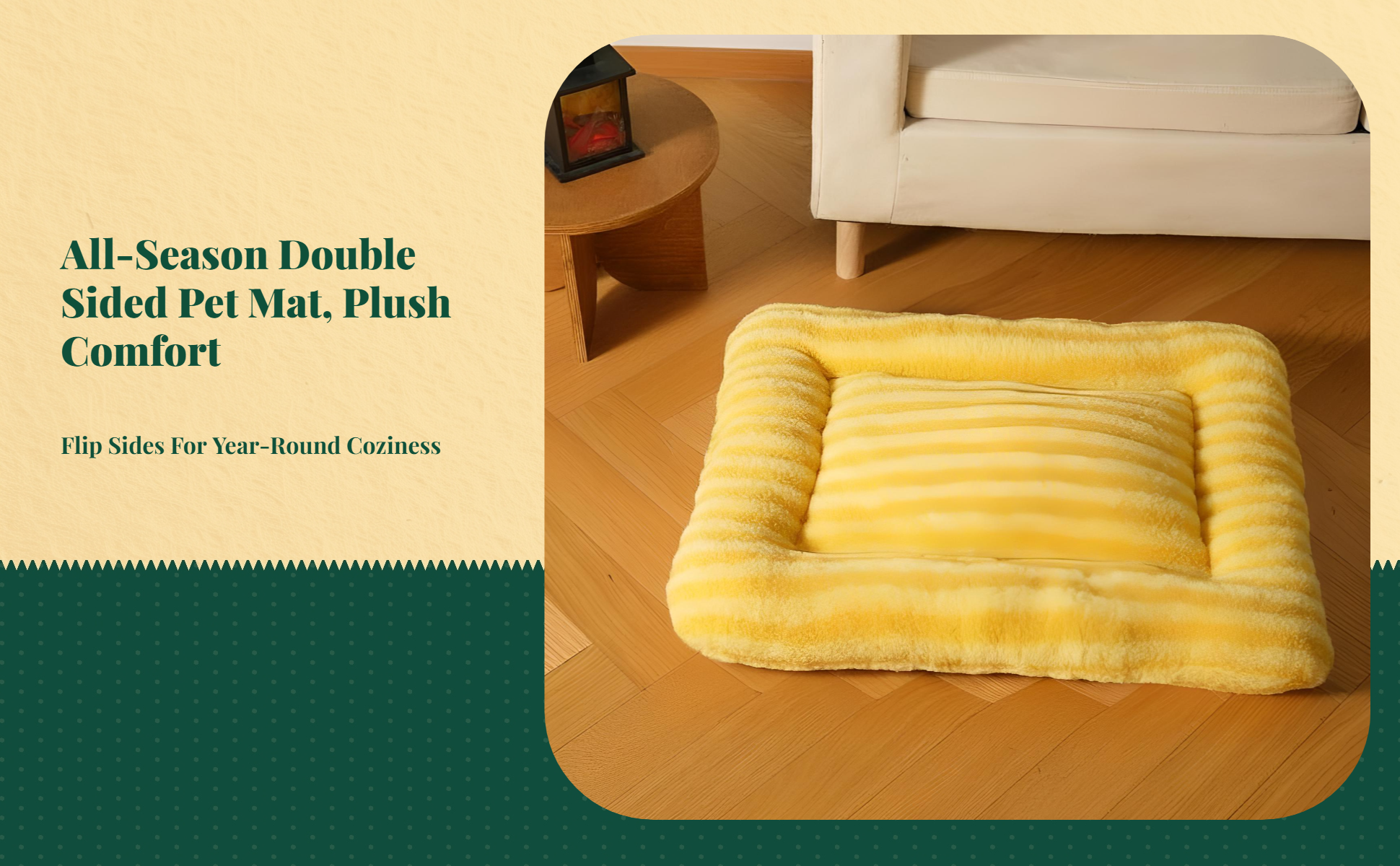 Thick washable double-sided cat bed