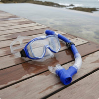 Adult Snorkel Facepiece Set PVC Breathing Piece Wide View Snorkel Set Impact-Resistant for Adults