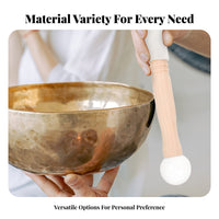 Crystal Singing Bowl Mallet Crystal Bowl Resonance Striker for Sound Healing Energy Cleansing Tools