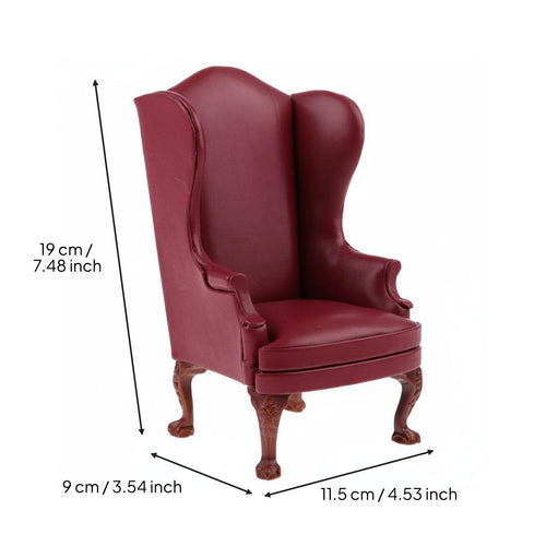 1:6 Scale Armchair Handmade Dollhouse Sofa Workmanship Miniature couch for Collectors, Hobbyists, Diorama