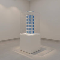 Architectural Building Model Polished Finish Skyscraper Display Model